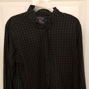 American Living Casual Button Down Shirt Blue, Green, Red, Yellow Men's Medium